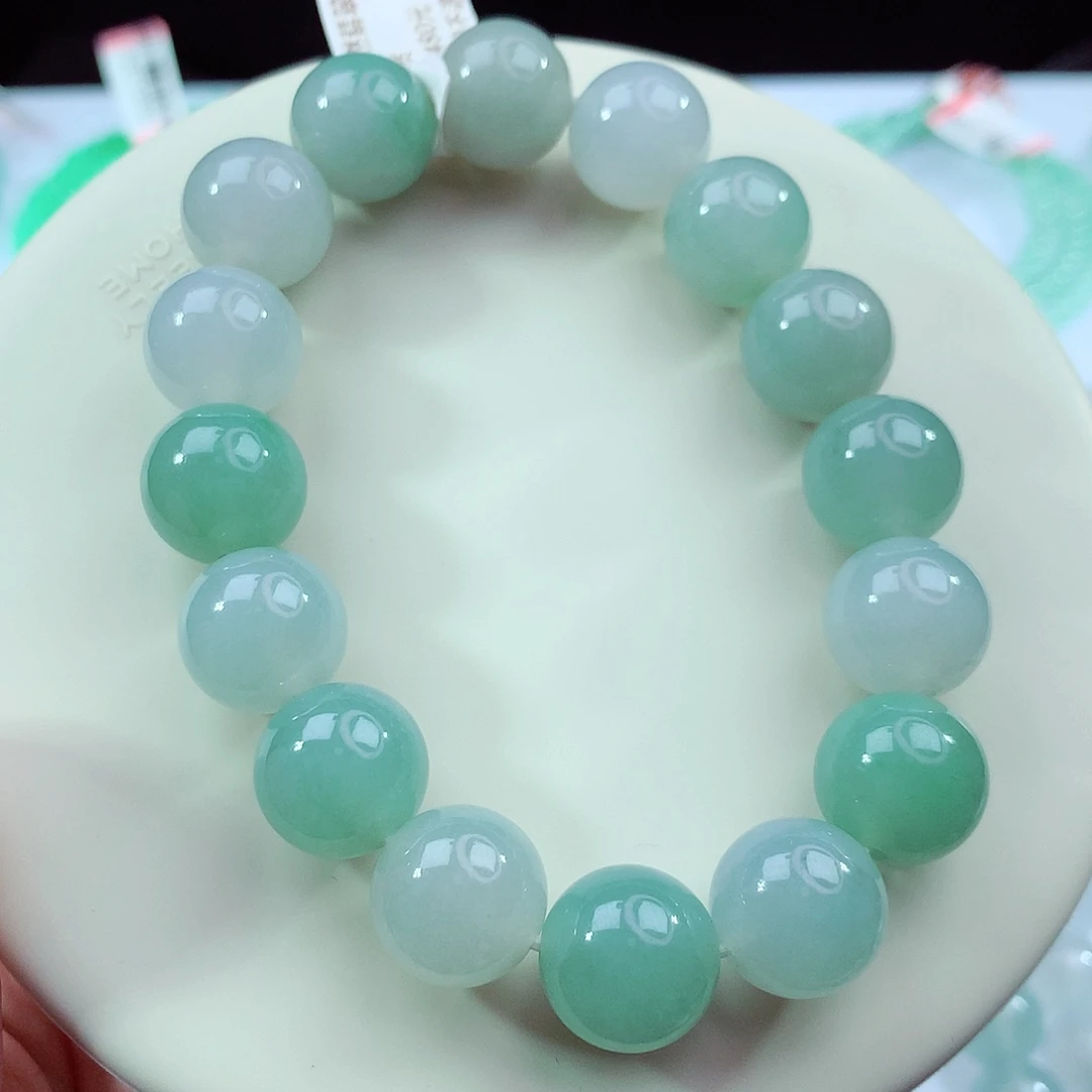翡翠未镶嵌手链卡13.3