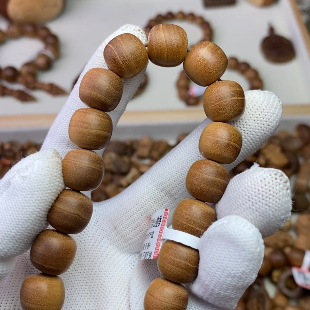 檀香木手串/手链蓝*印度迈索尔老山檀11.5*12钢印料