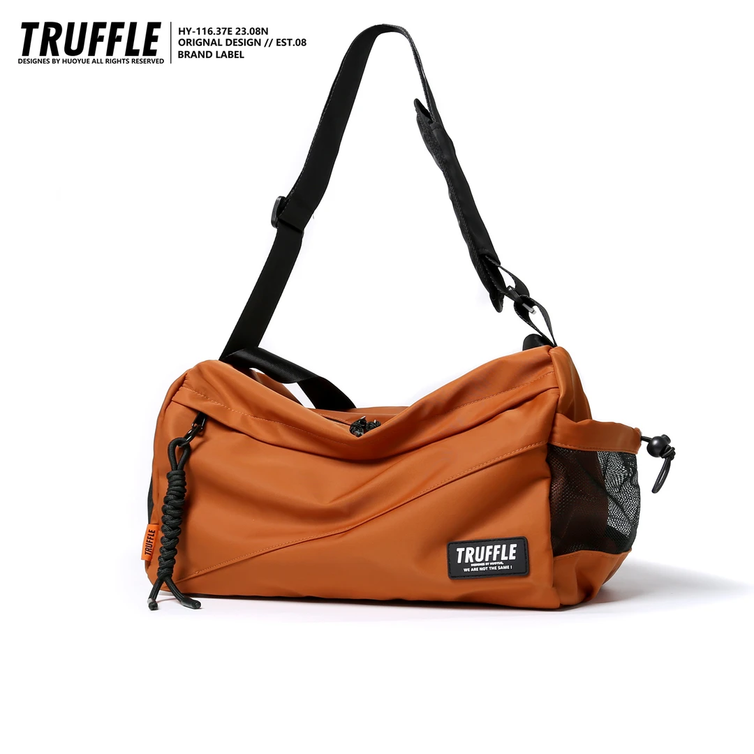 TRUFFLE潮牌2025单肩斜挎包运动健身包男短途旅行包女大容量通勤