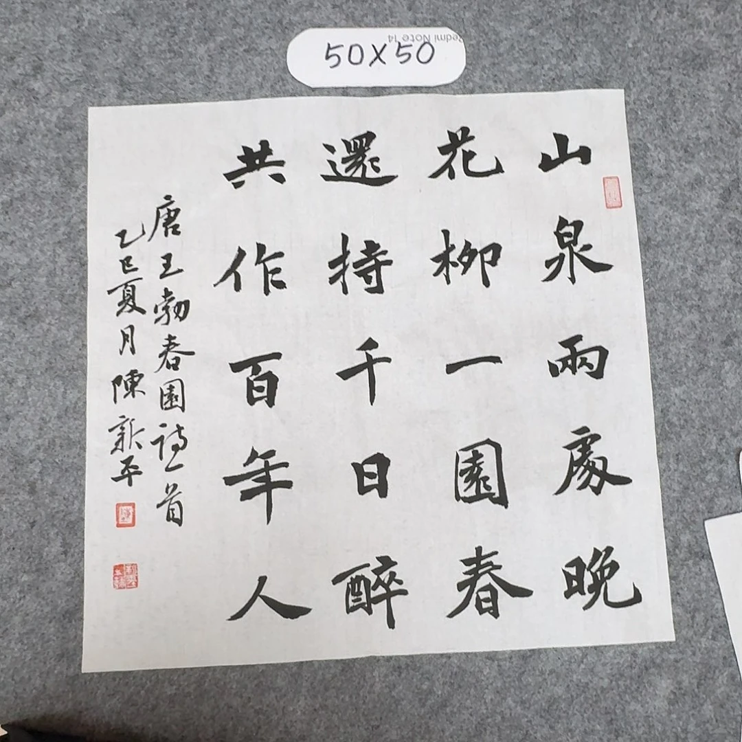 书法中书陈新平50×50