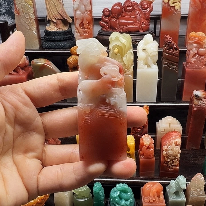 寿山石印石寿山石手工雕刻