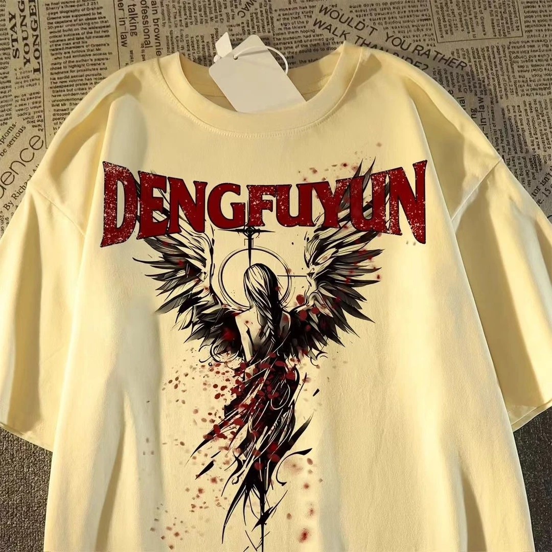 100%纯棉300克重磅夏t恤潮短袖男女休闲半袖ins纯棉小众凉感上衣