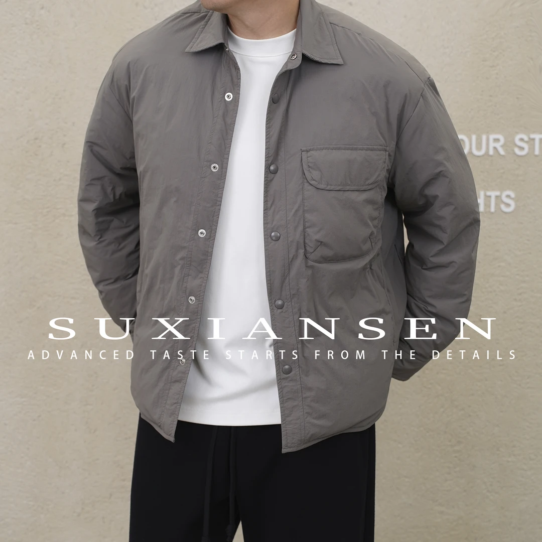 【珊珊专场】秋冬翻领纯色休闲排扣高级感面包羽绒服DDY75381