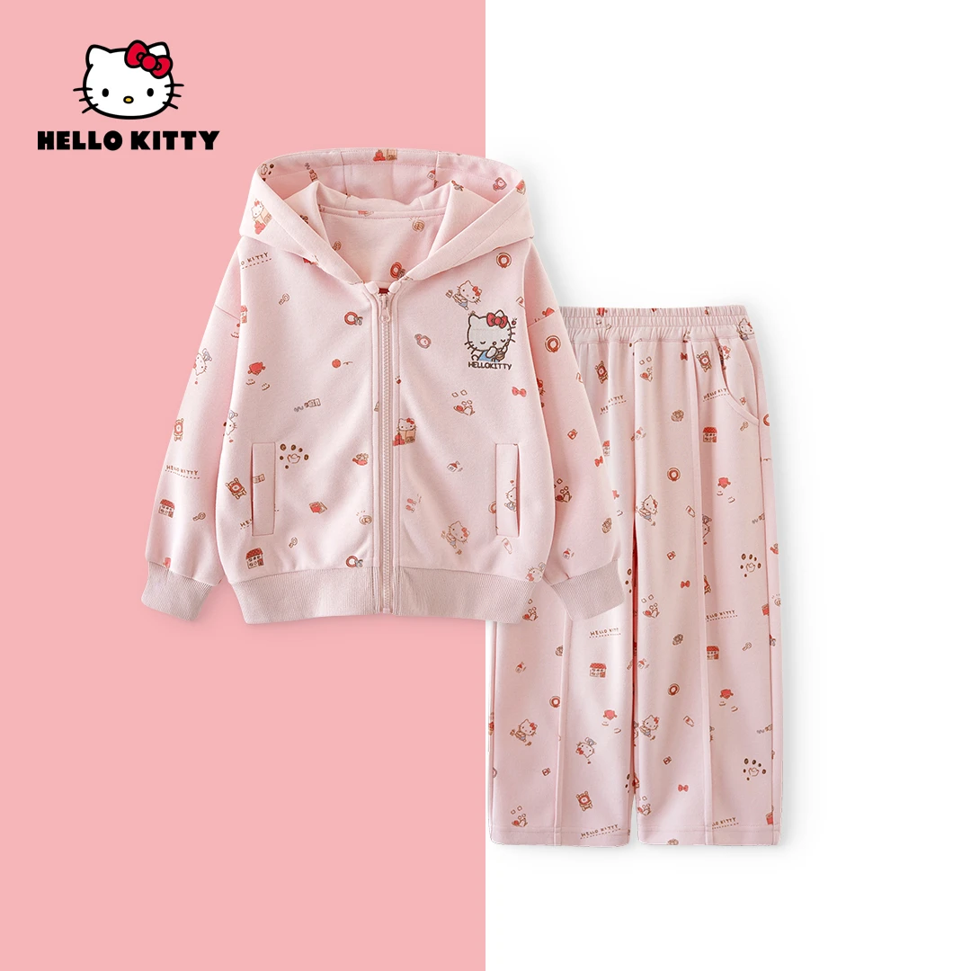 HelloKitty秋季新款女童两件套中大童可爱儿童套装AC5320ZC463 KT