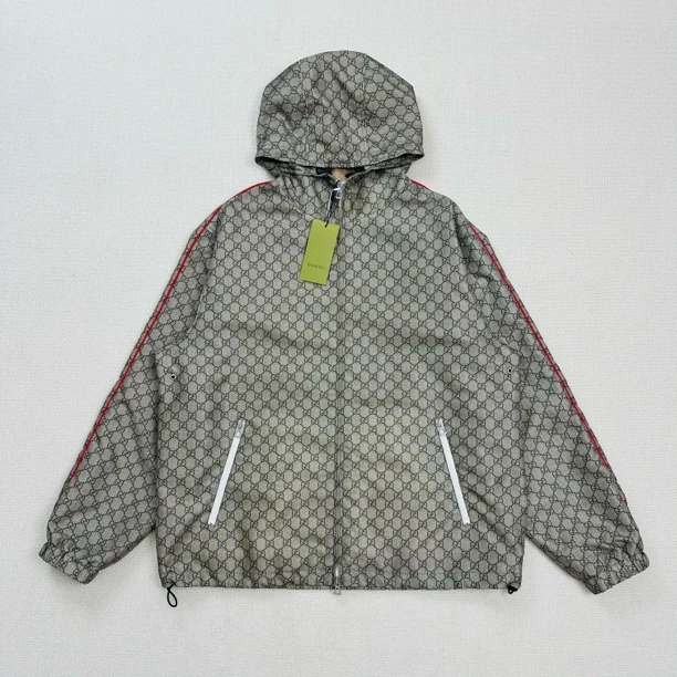 未使用 GUCCI/古驰 满印老花冲锋夹克/48码/WL1817