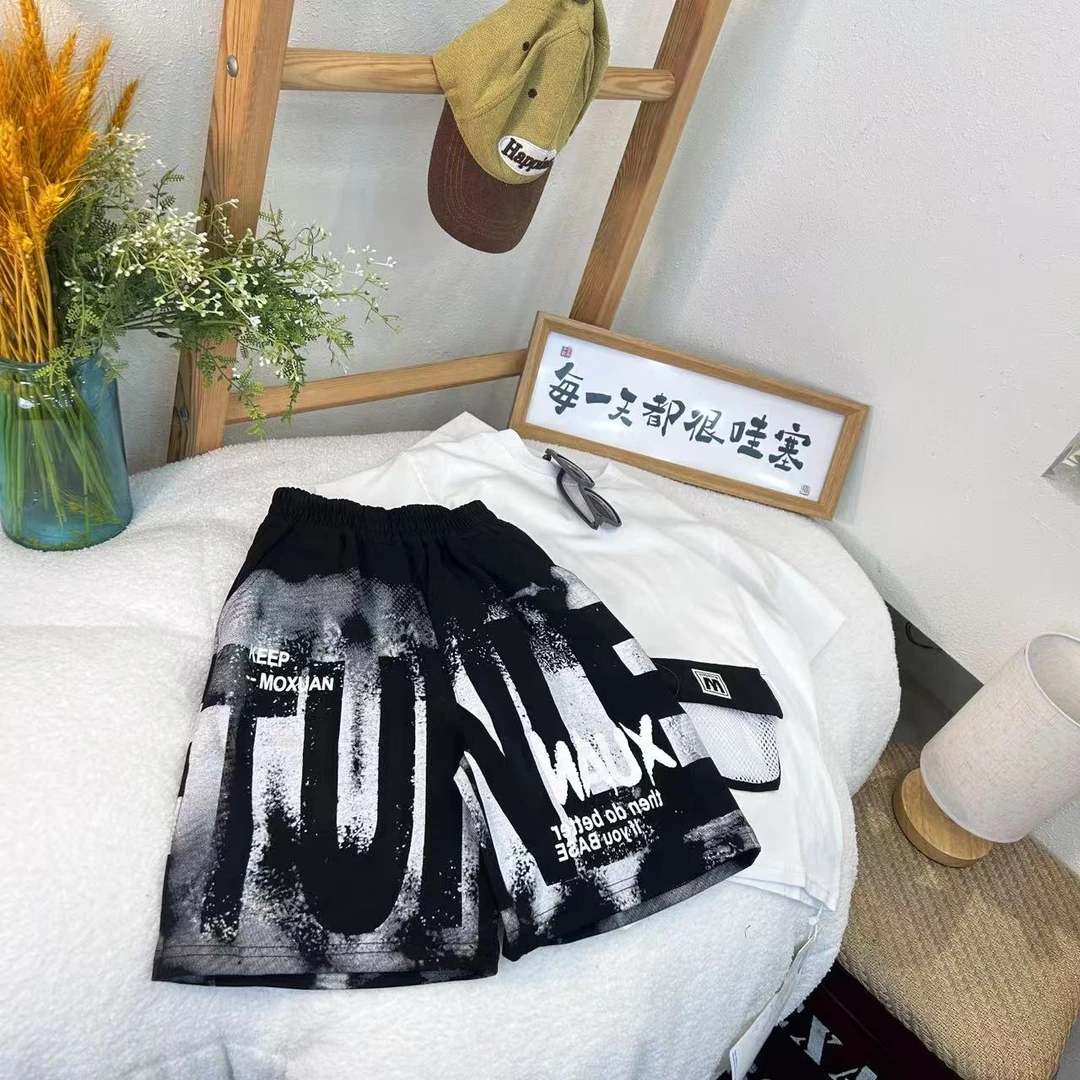 ZK-063夏季 中裤 男童 休闲时尚裤子 儿童夏款l百搭薄款