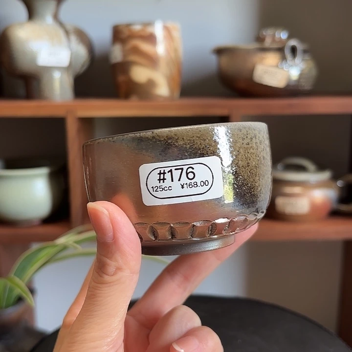 奶***猫杯#176柴烧裸烧红彩杯