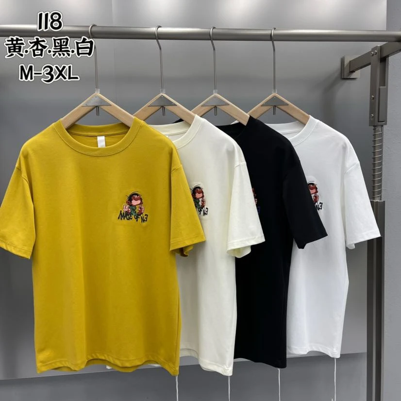 【夏季新款短袖】-118-广州UUS-欧潮阔版私服短袖男女同款--