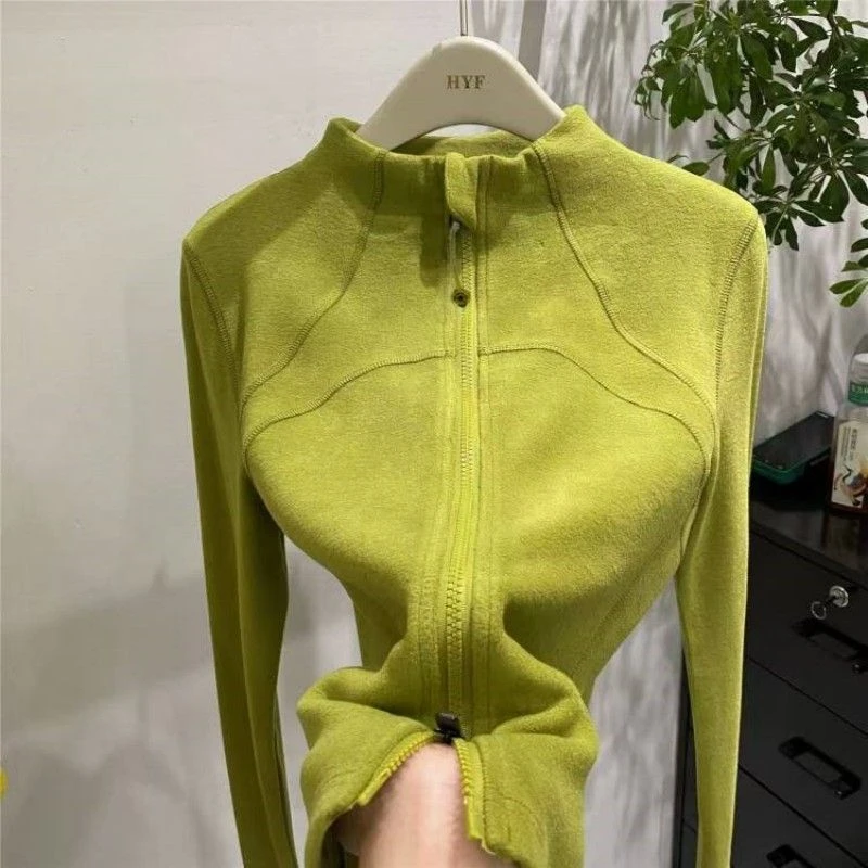 双拉链半高领软糯德绒长袖T恤女2025秋装新款修身内搭打底衫上衣