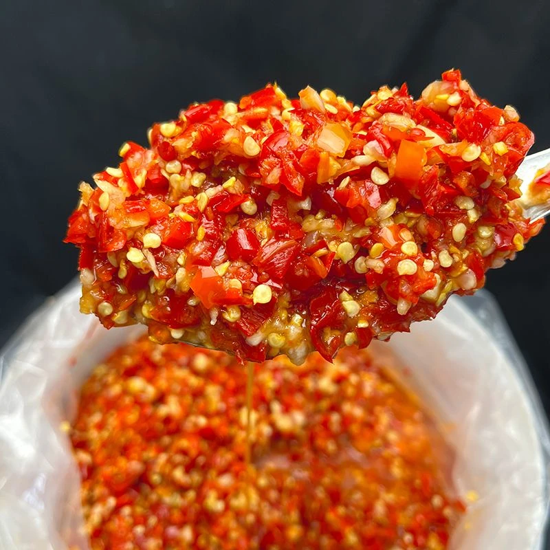 特辣小米椒剁辣椒酱辣椒酱剁椒蒜蓉酱特辣小米椒无油彩椒餐饮商用