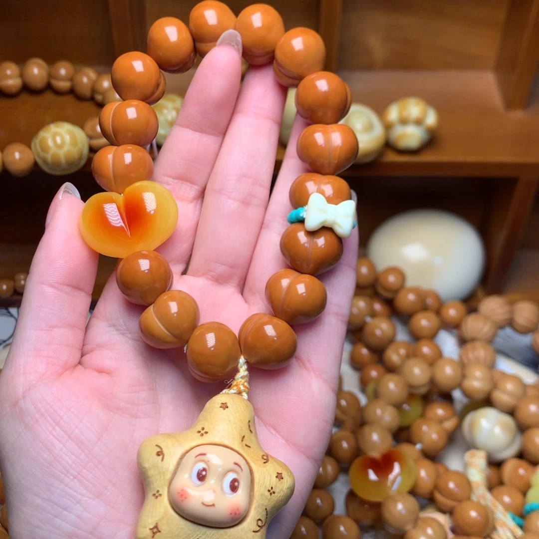 猴头核桃把件16玻璃底定制