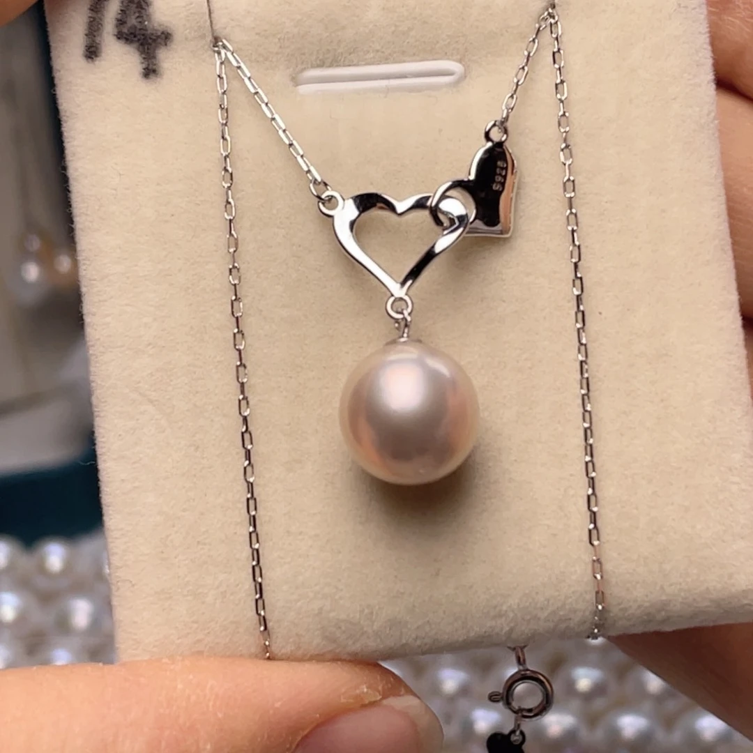 银S925镶嵌珍珠首饰淡水珍珠