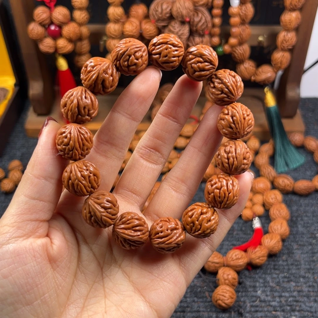 葫***娃桃核吊坠桃枭手串L4