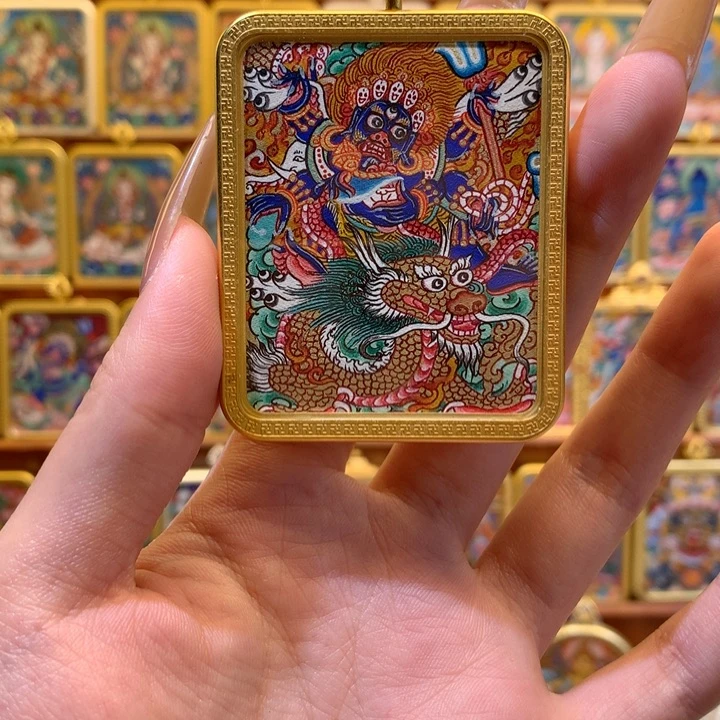 吊坠般若唐卡非遗传承