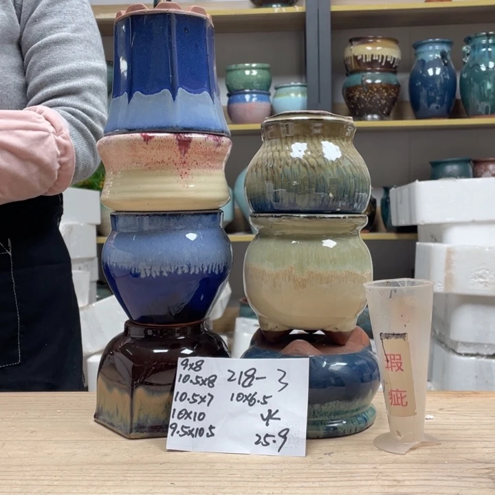 紫砂花盆多肉花盆微瑕3