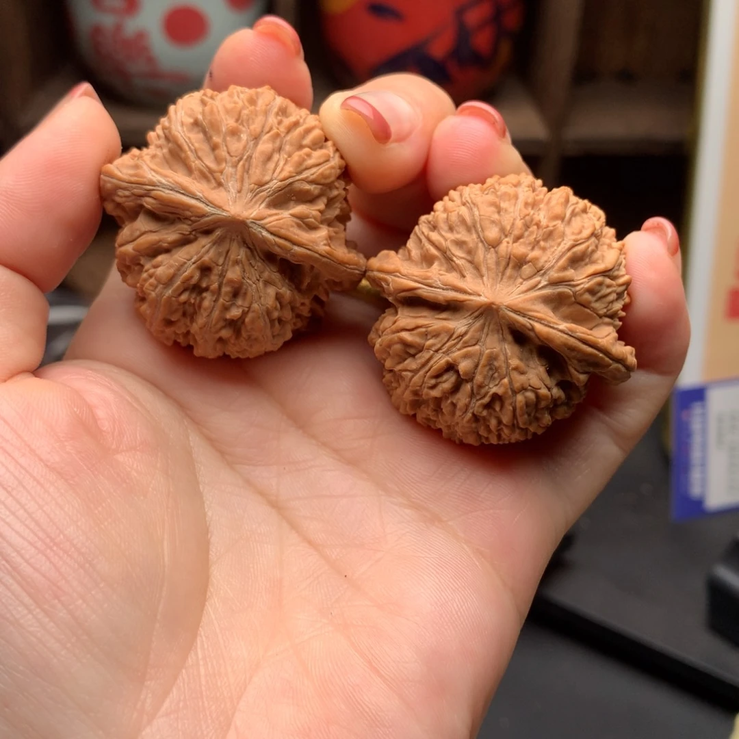 文玩核桃把件北*137狮子头打底不退换