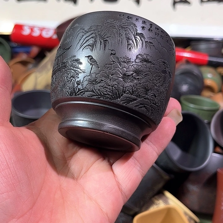 茶杯紫砂全手工紫砂主人杯