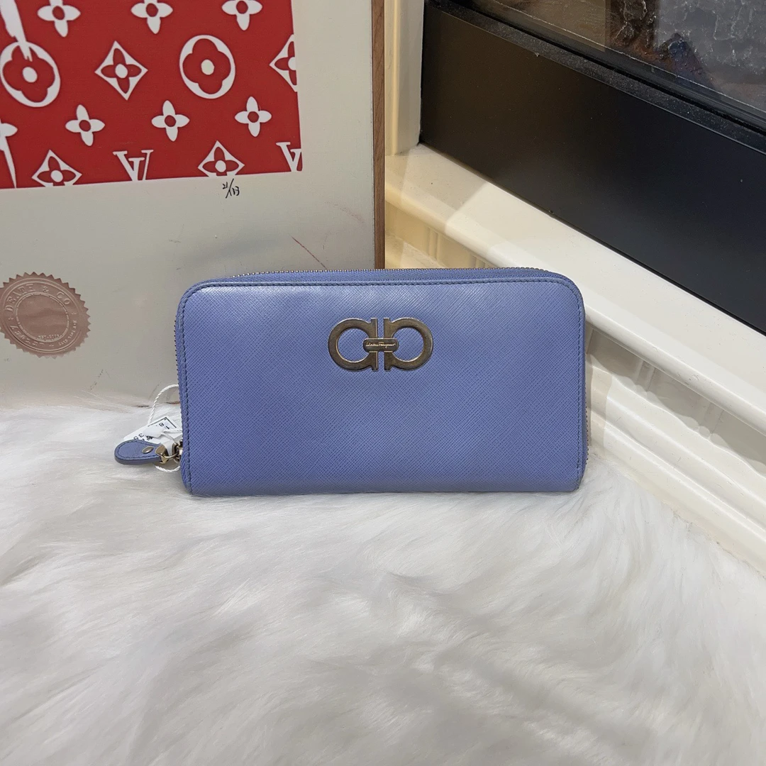 95新 FERRAGAMO/菲拉格慕 菲拉格慕长款钱包a6386