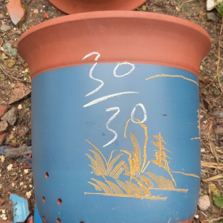 紫砂花盆紫砂的花