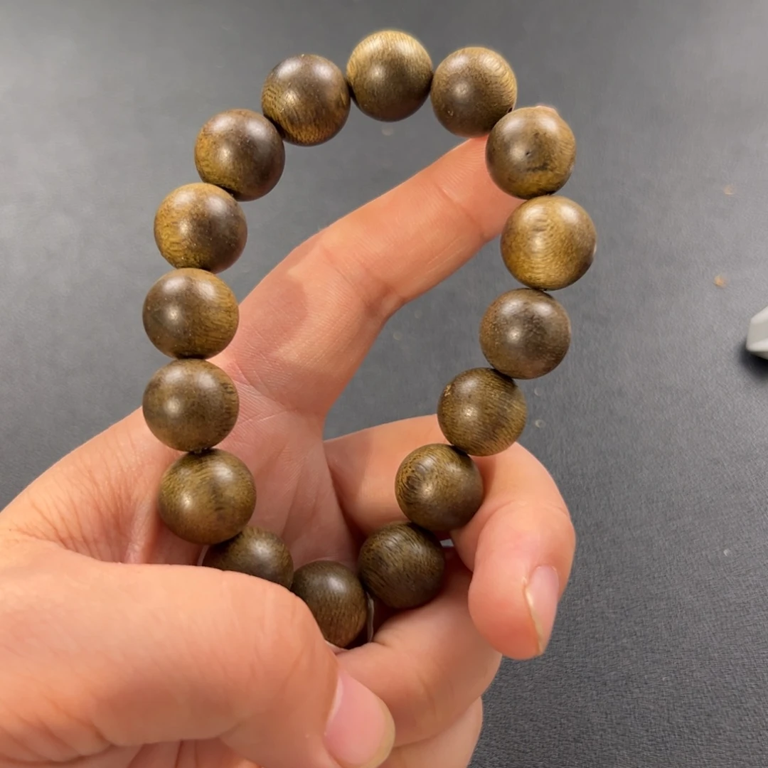 阴沉木莺G绿手串……13