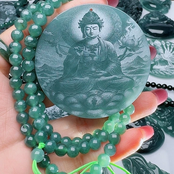 颈饰未镶嵌翡翠多样性发其一