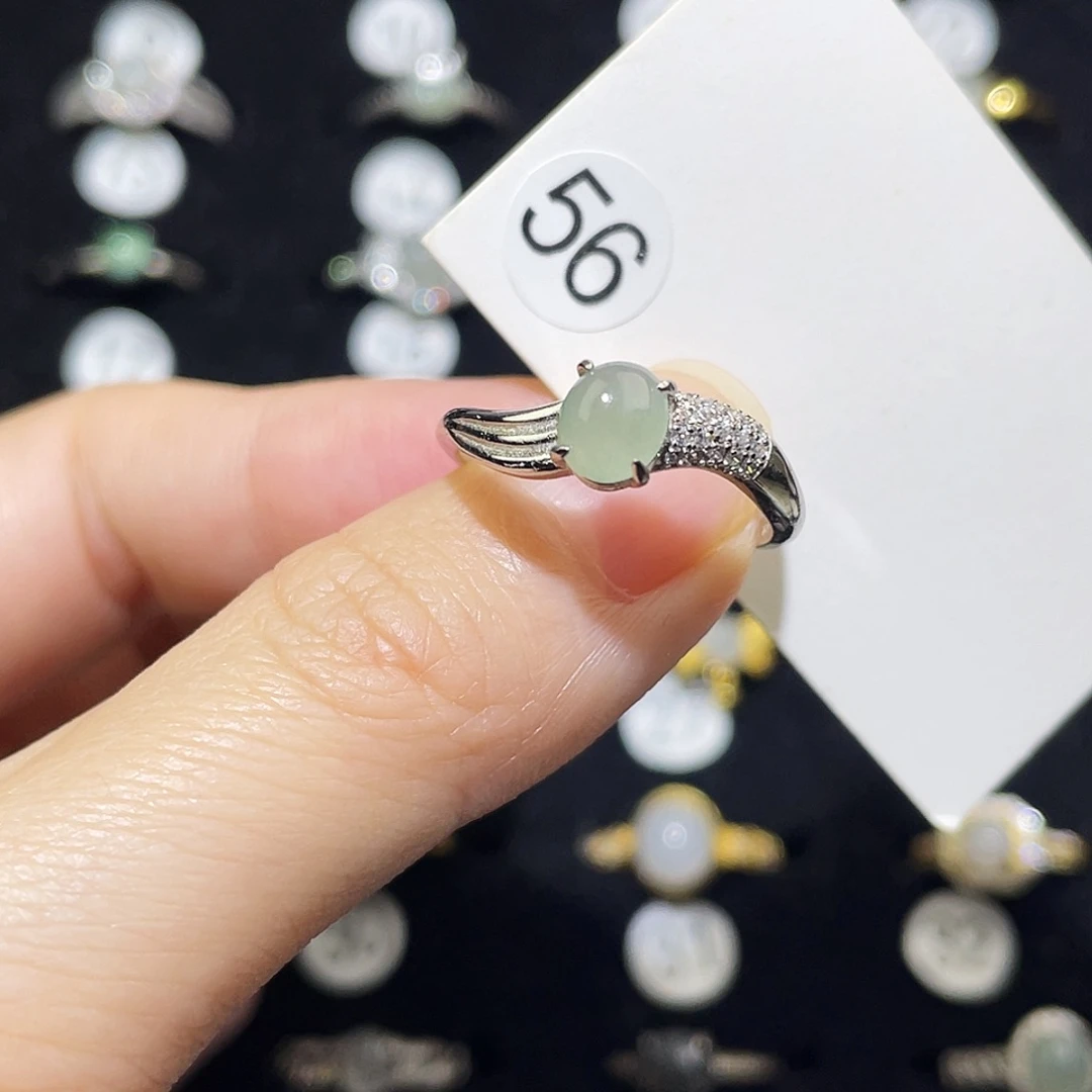 翡翠未镶嵌戒指戒指