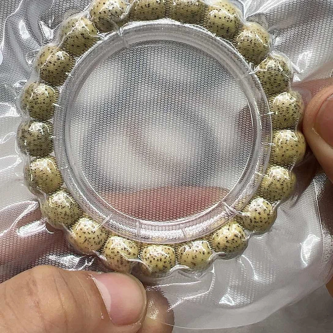 星月菩提手串89荣耀鸡油黄星月菩提单圈11