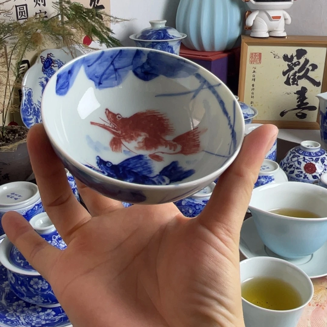 青花釉下红杯杯杯杯杯