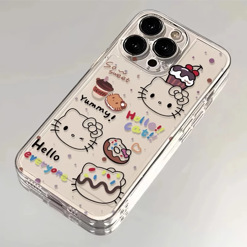 生日蛋糕KT猫iPhone16手机壳xr保护13套14透明KT猫女15