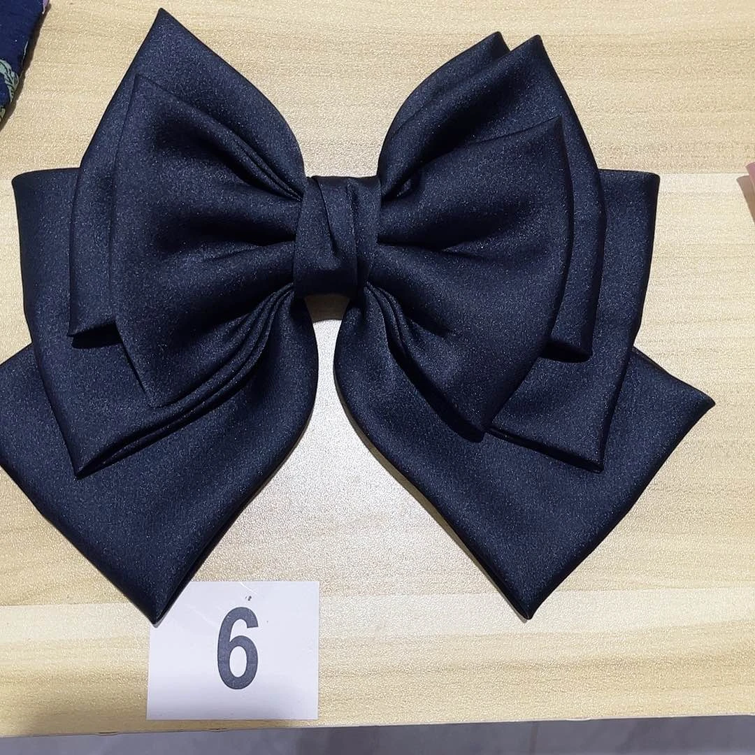 皮质铁合金蝴蝶结发夹