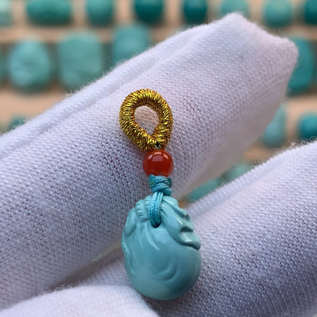 绿松石未镶嵌原矿绿松石配饰