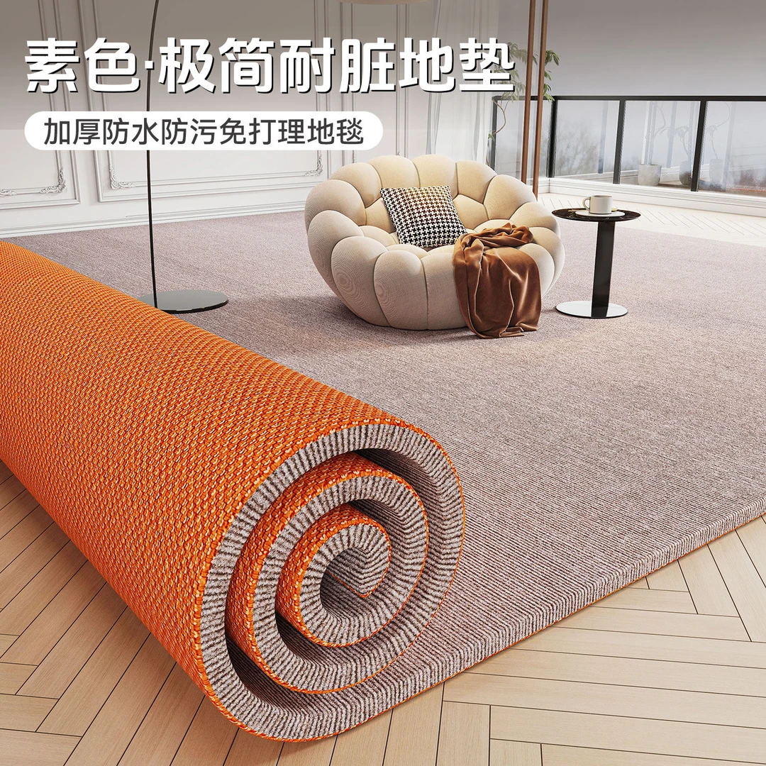 客厅吸音家用地毯加厚楼层减震地垫冬天地暖隔凉免打理耐脏垫子
