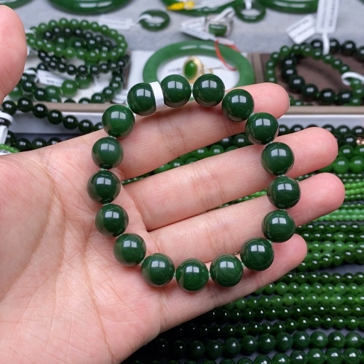 未镶嵌手串和田玉（碧玉）卡12