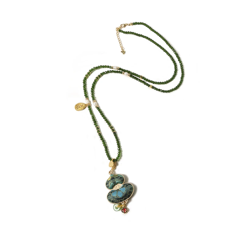 非金属布艺项链 【如意葫芦】设计款配饰项链