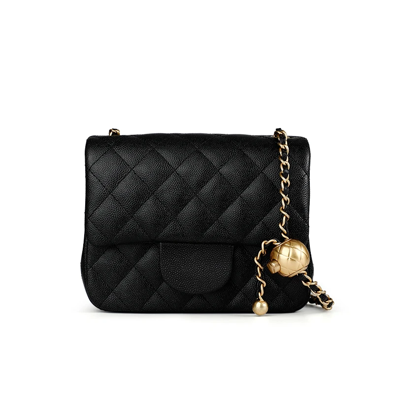 【老徐本徐-6c金球胖子】小香风简约时尚百搭休闲潮流单肩包23246