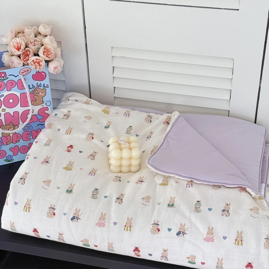 【萌萌兔春秋被】200*230四季柔软透气夏凉被空调被