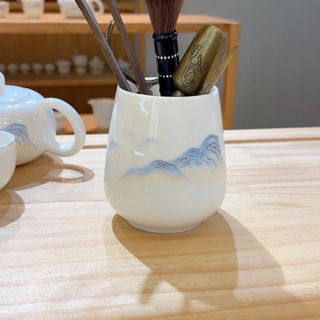 【御瓷斋】羊脂玉瓷茶具套装