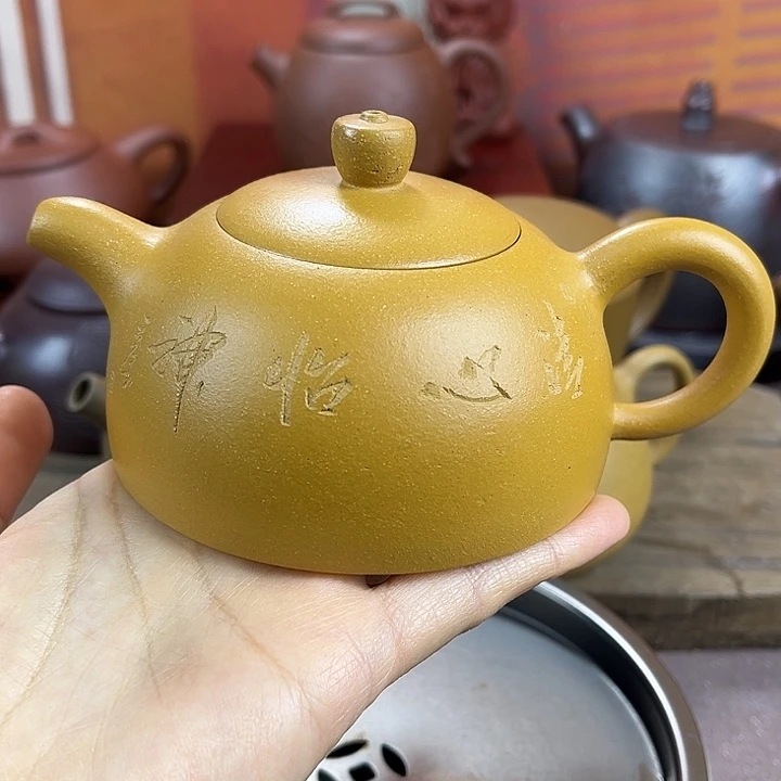 紫砂茶壶宜兴紫砂壶微瑕的扭划痕