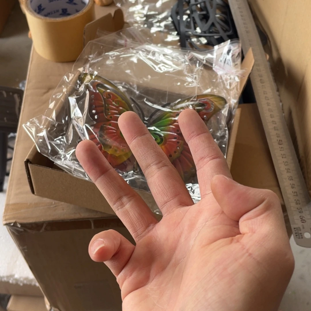【闪购商品】铁艺蝴蝶一套四个