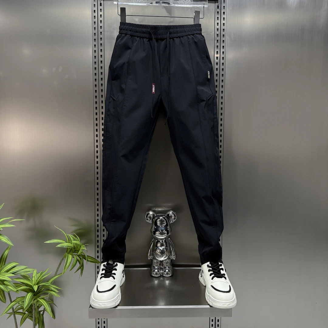 2025新款春夏爆款男士休闲裤男款裤子痞帅潮流长裤夏季束脚裤男款