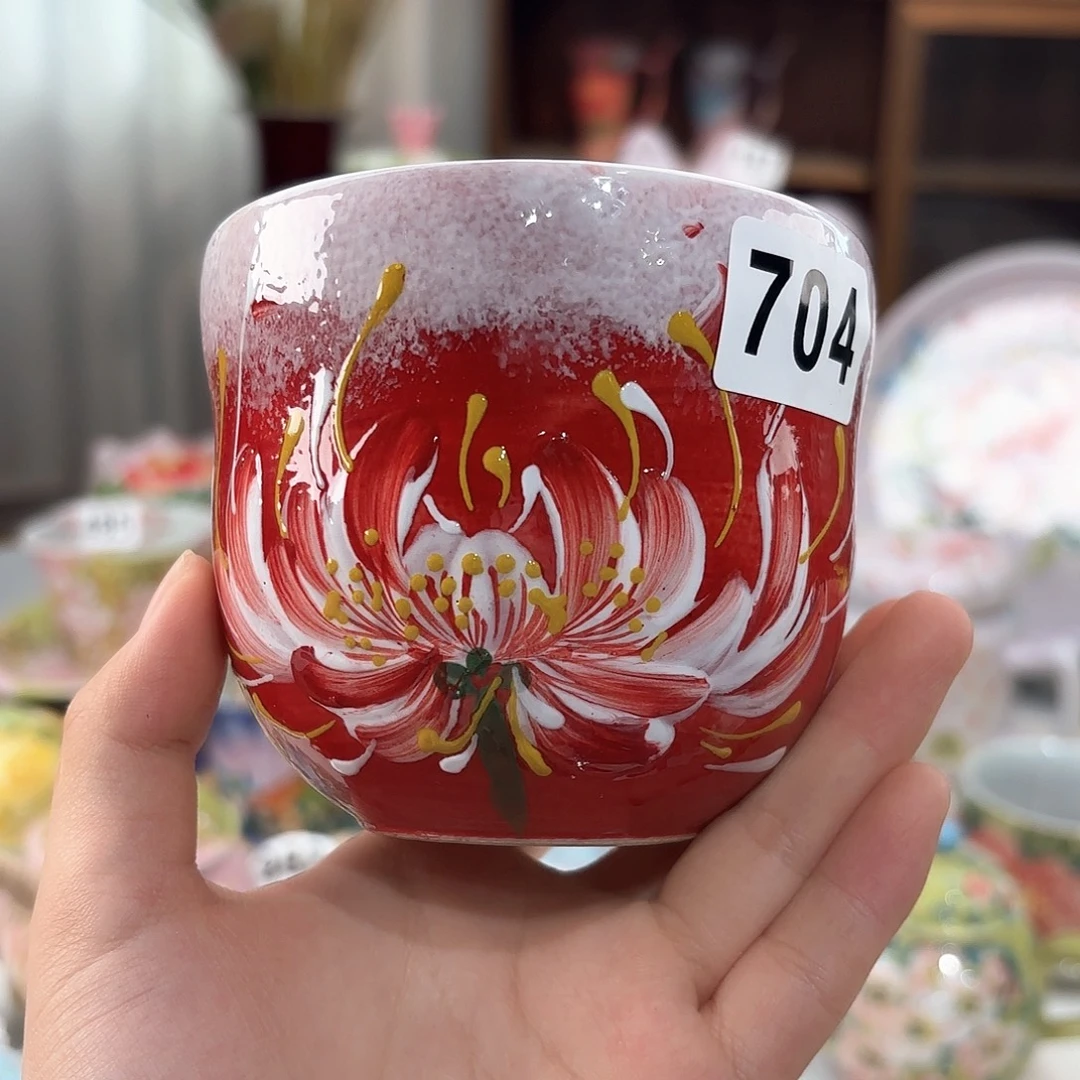 景德镇手绘高温釉下彩陶瓷茶具