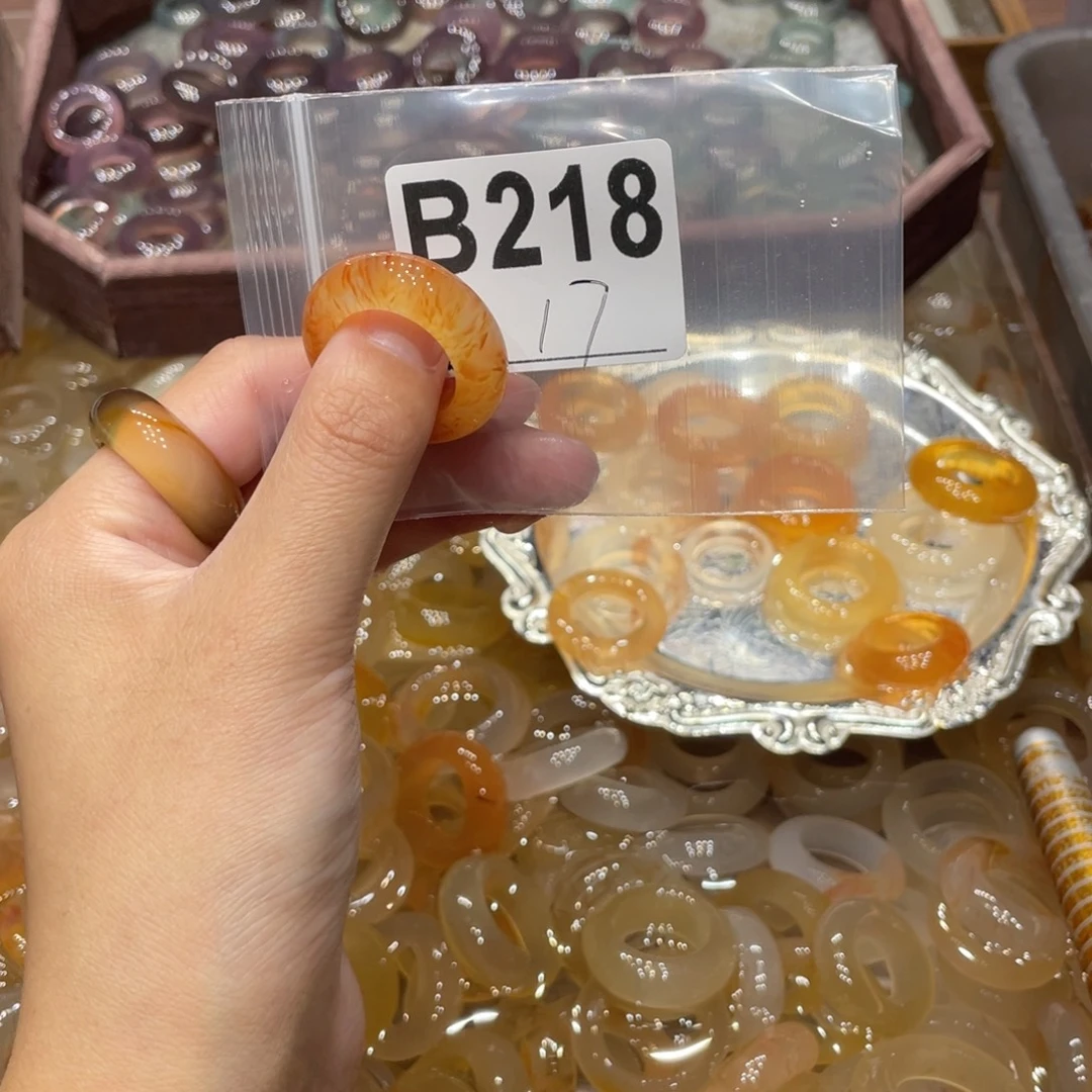 玛瑙/玉髓未镶嵌戒指218