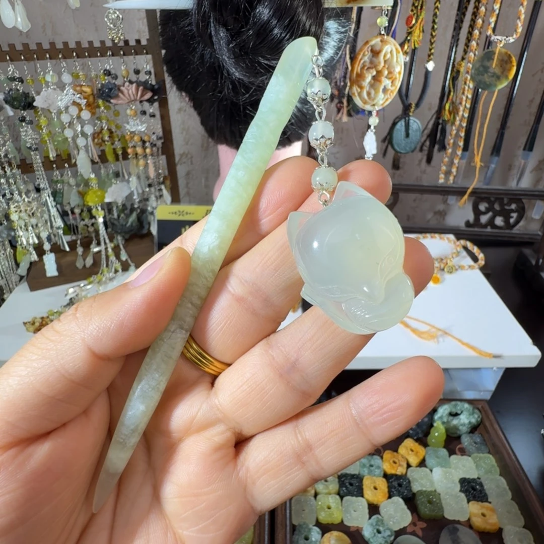 岫玉未镶嵌发簪福利款