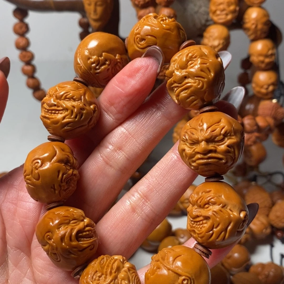 橄榄核手串/手链图****站恶僧手串