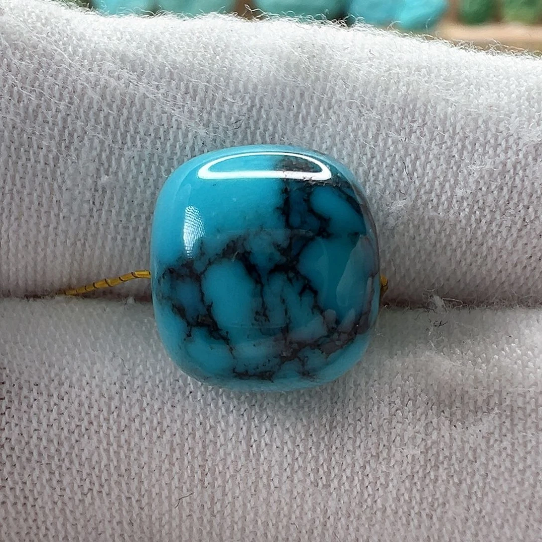 未镶嵌绿松石老型珠11.6x10.6mm