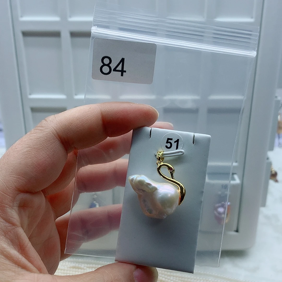 吊坠(不含链)淡水珍珠合金