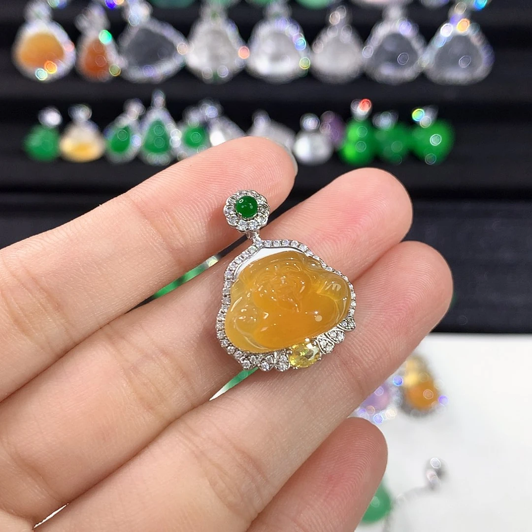 银S925镶嵌颈饰玛瑙/玉髓?***嗒