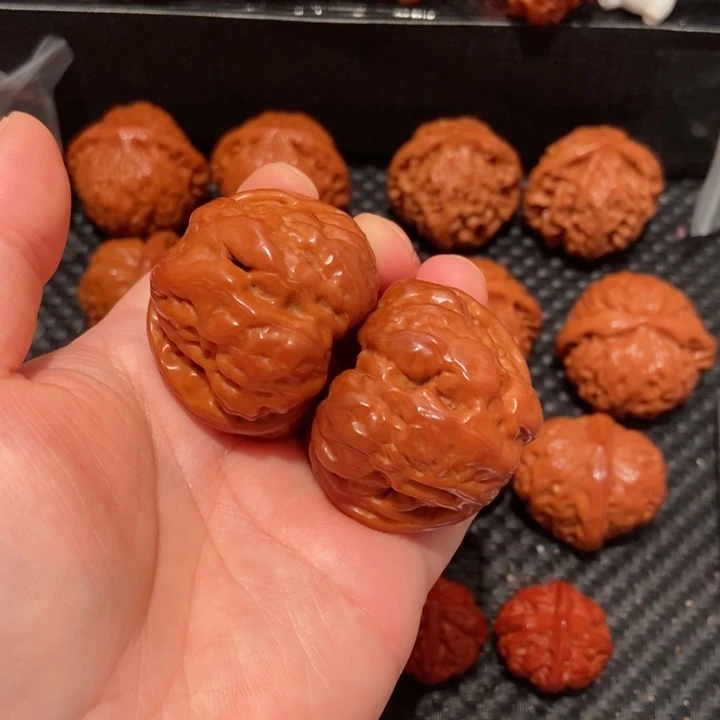 结***园文玩核桃把件41尺寸蛤蟆头2641