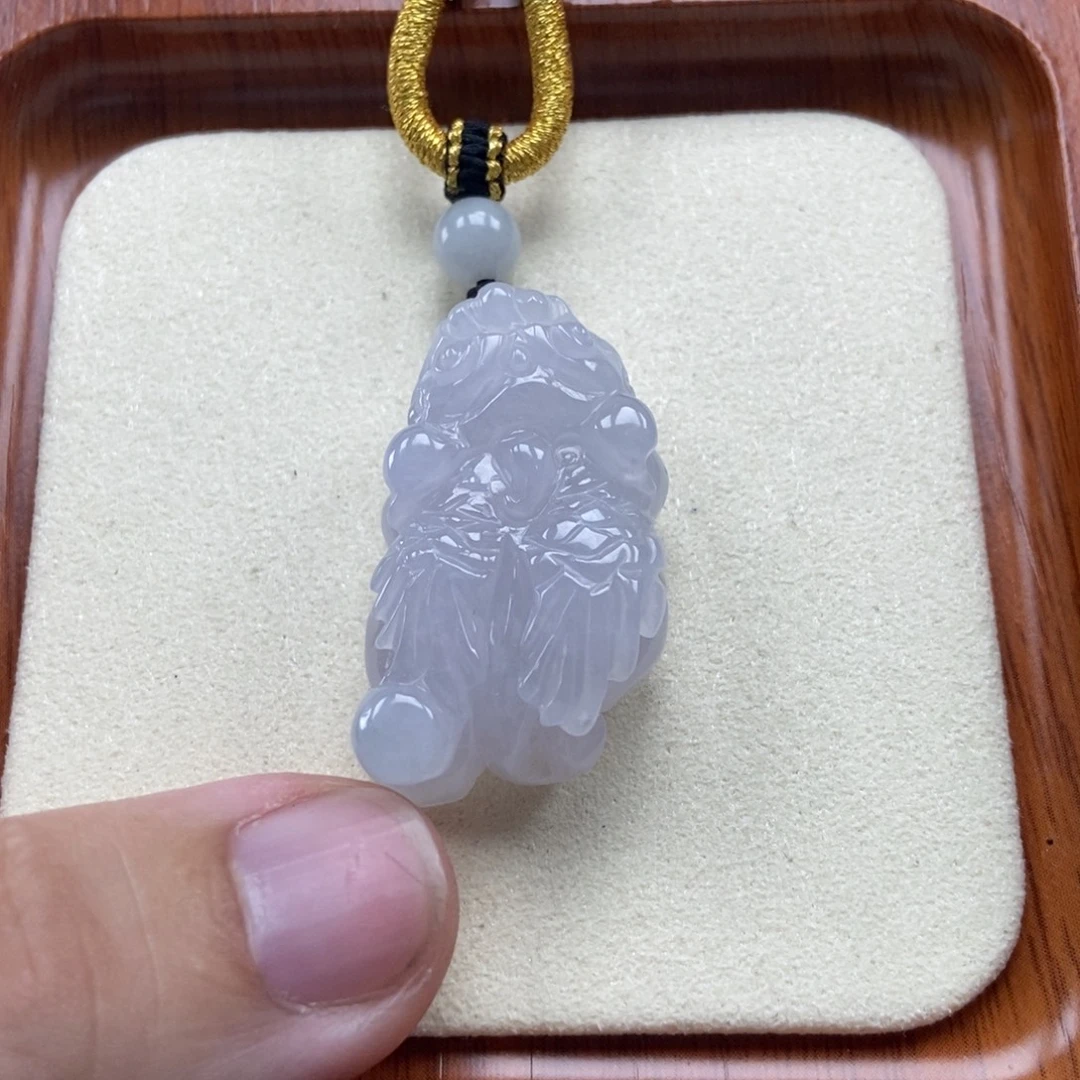 颈饰未镶嵌翡翠飞天貔貅吊坠