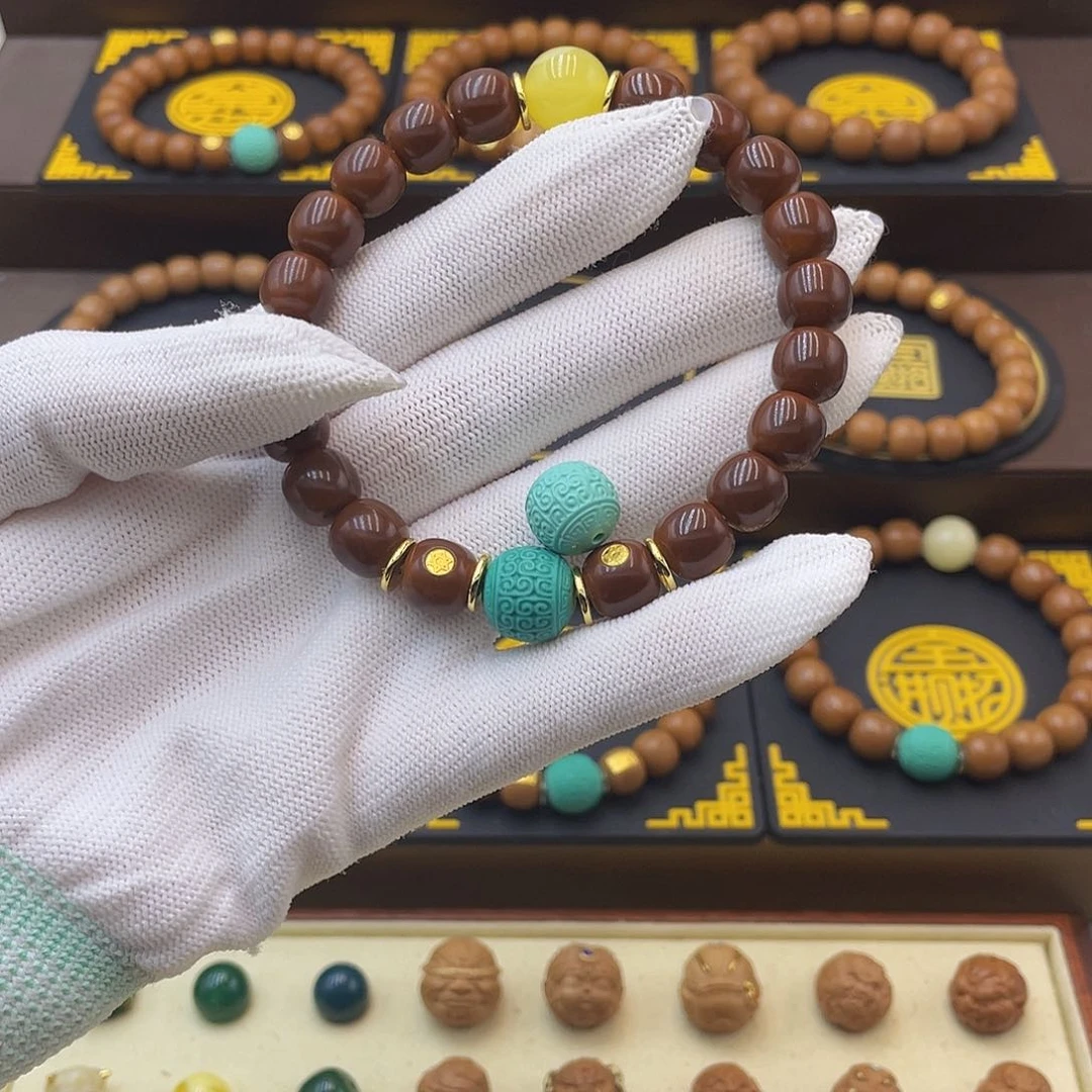 猴头核桃手串.猴头